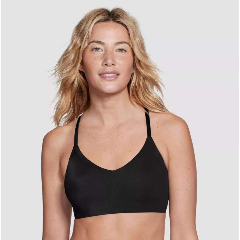True & Co. Women's Everybody Lace Racerback Bralette Minimalist Chic Luxe Sz M